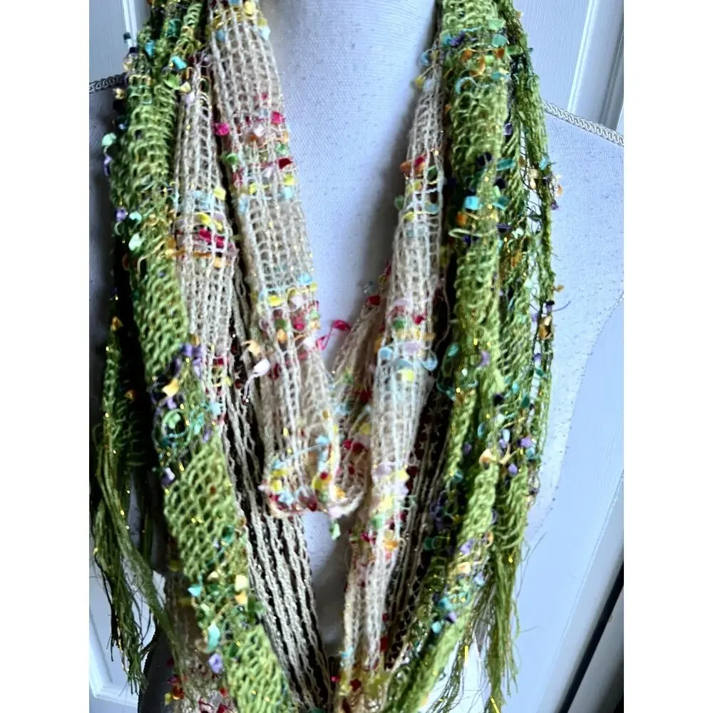 3 set multi-colored accessory neck scarves